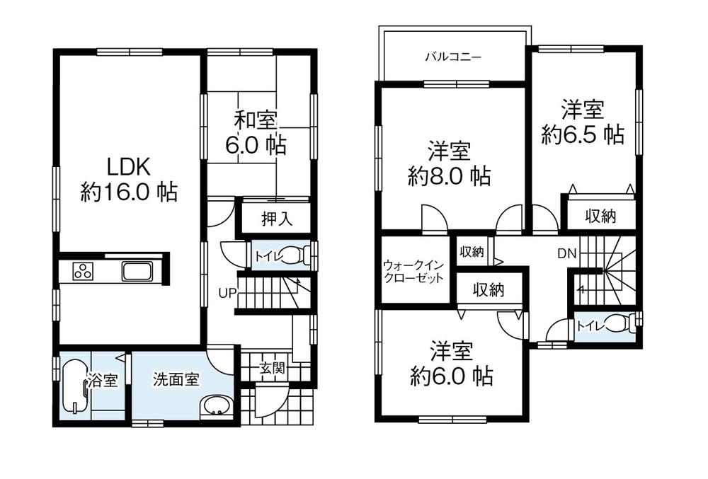 Floor plan. 33,980,000 yen, 4LDK, Land area 150.07 sq m , Building area 105.99 sq m
