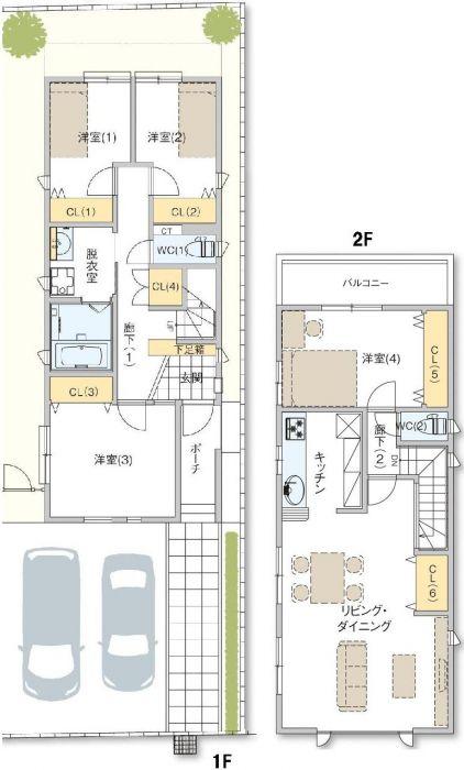 Floor plan. 38,500,000 yen, 4LDK, Land area 123.2 sq m , Building area 103.26 sq m