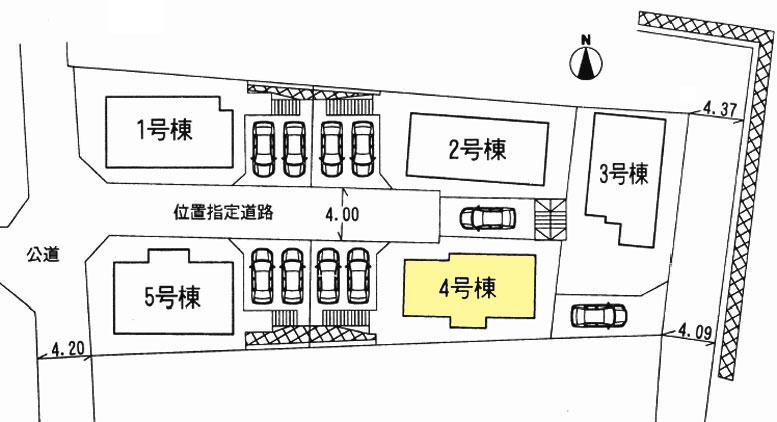 Other. Layout drawing (4 Building ・ Parking two)