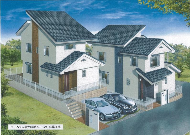 Rendering (appearance). Exterior - Rendering, Right A Building, Corner lot!