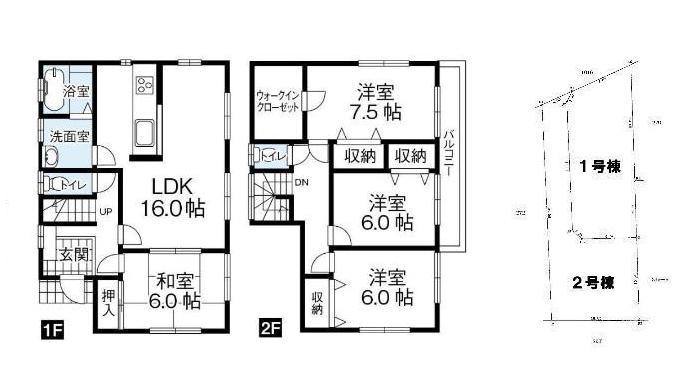Floor plan. 30,980,000 yen, 4LDK, Land area 157.52 sq m , Building area 105.99 sq m