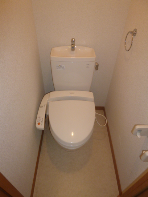 Toilet. I do not live that there is no bidet. 