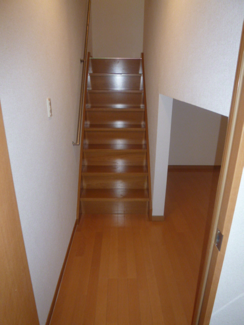 Other room space. Stairs in the room. It is fashionable. 