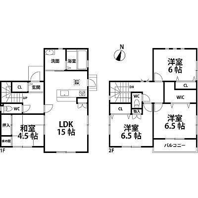 Floor plan. 29.4 million yen, 4LDK, Land area 126.09 sq m , Building area 98.54 sq m