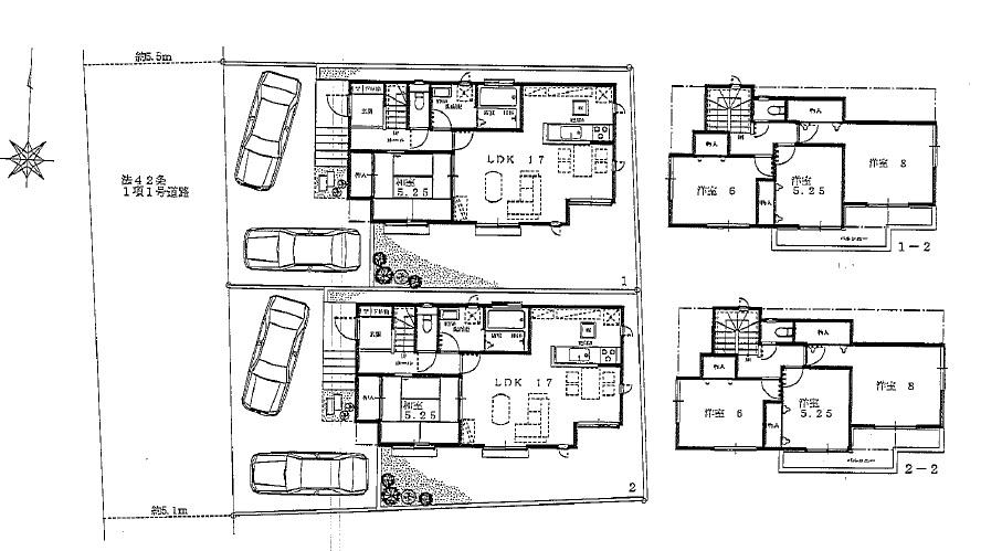 Floor plan. 32,800,000 yen, 4LDK, Land area 140.56 sq m , Building area 98.53 sq m all two-compartment  ■ No. 2 place 3,380 yen