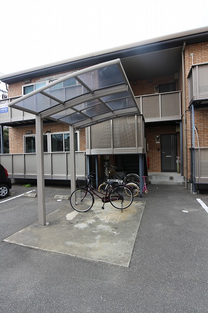 Parking lot. Bicycle-parking space