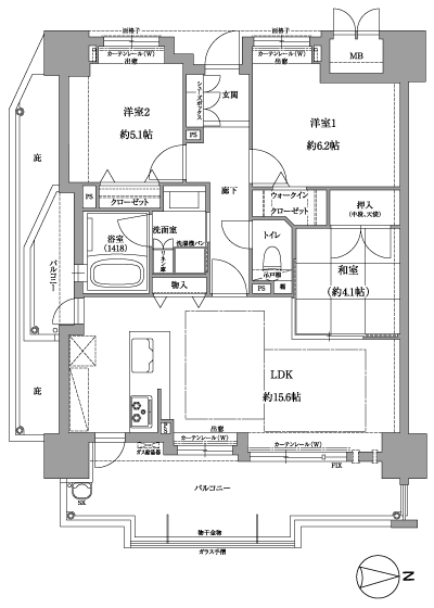 Floor: 3LDK, occupied area: 70.58 sq m, Price: 25,070,000 yen