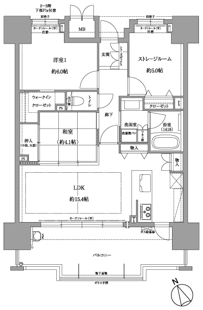 Floor: 2LDK + S, the occupied area: 68.96 sq m, Price: 24,870,000 yen ~ 26,410,000 yen