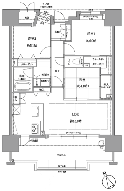 Floor: 3LDK, occupied area: 68.57 sq m, Price: 24,150,000 yen ~ 26,310,000 yen