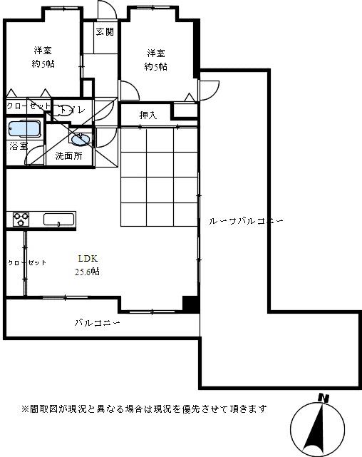 Floor plan. 2LDK + S (storeroom), Price 18.9 million yen, Occupied area 75.78 sq m , Balcony area 12.51 sq m
