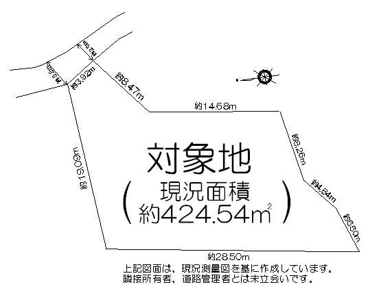 Compartment figure. Land price 24,800,000 yen, Land area 426.16 sq m compartment view