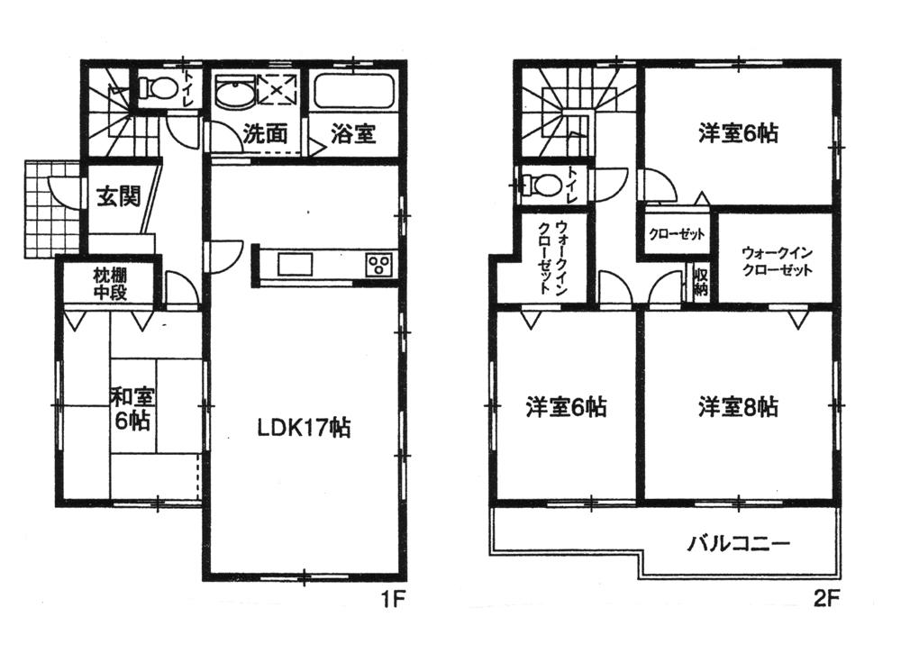 Floor plan. 29,300,000 yen, 4LDK + S (storeroom), Land area 174.82 sq m , Building area 105.99 sq m