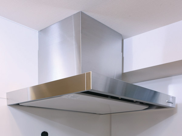 Kitchen.  [Rectification version with a range hood] Adopted range hood with an increased attraction force with a rectifying plate. You can also easily cleaned in one wipe persistent oil stains. (Same specifications)