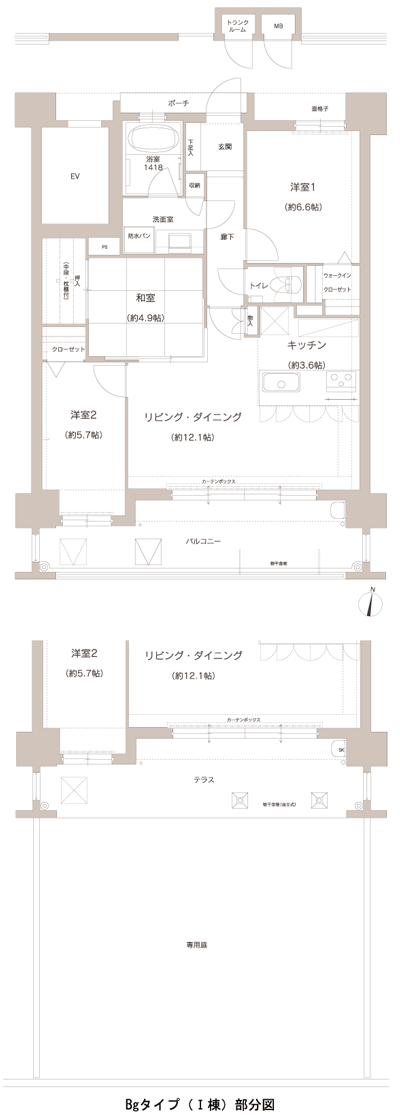 Floor: 3LDK, occupied area: 76.16 sq m, Price: 33.6 million yen