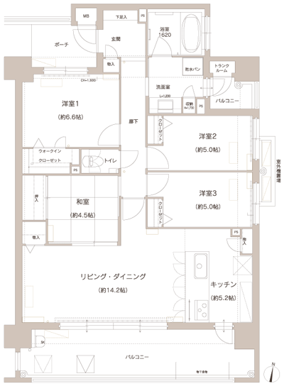 Floor: 4LDK, the area occupied: 94.9 sq m, Price: 43,800,000 yen ・ 47,900,000 yen
