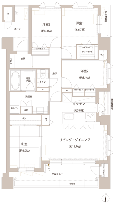 Floor: 4LDK, occupied area: 93.66 sq m, price: 41 million yen ・ 43,300,000 yen