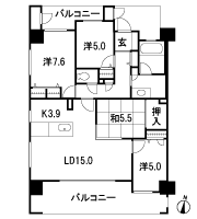 Floor: 4LDK, occupied area: 95.14 sq m, Price: 44,200,000 yen ~ 47,800,000 yen