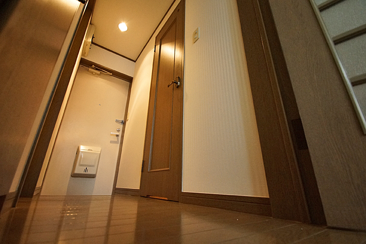 Entrance. Indoor corridor