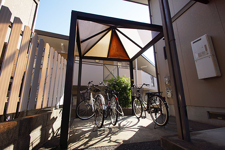 Other common areas. On-site bicycle parking lot