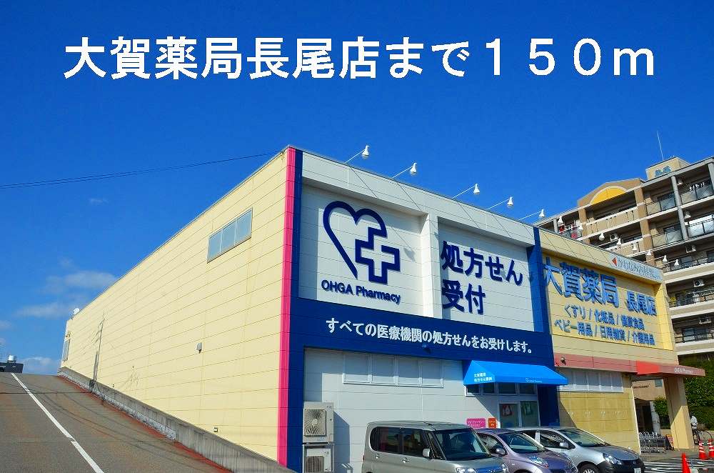 Dorakkusutoa. Oga pharmacy Nagao shop 150m until (drugstore)