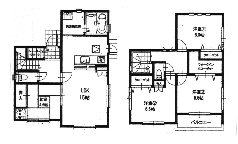 Floor plan. (B No. land), Price 29.4 million yen, 4LDK+S, Land area 126.09 sq m , Building area 98.54 sq m