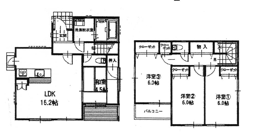 Floor plan. (D No. land), Price 27,800,000 yen, 4LDK, Land area 117.24 sq m , Building area 90.46 sq m