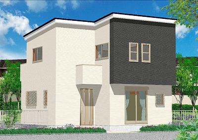 Rendering (appearance). Flat terrain! Living on the south side ・ Yard kindergarten ・ Elementary and junior high schools ・ A quiet residential area less than a 10-minute super walk