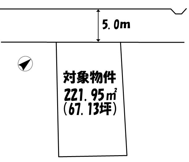 Compartment figure. Land price 33,800,000 yen, Land area 221.95 sq m