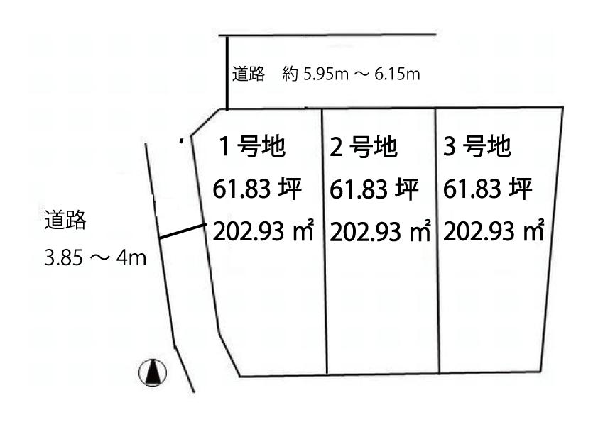 Compartment figure. Land price 28.8 million yen, Land area 202.94 sq m