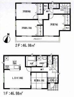 Floor plan. 20.8 million yen, 4LDK, Land area 110.36 sq m , Building area 93.96 sq m   ☆ TEL: 0800-808-9366 *: You can guide you on the same day * ☆