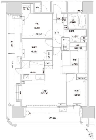 Floor: 4LDK, occupied area: 80.41 sq m, Price: 29.6 million yen ~ 34,100,000 yen