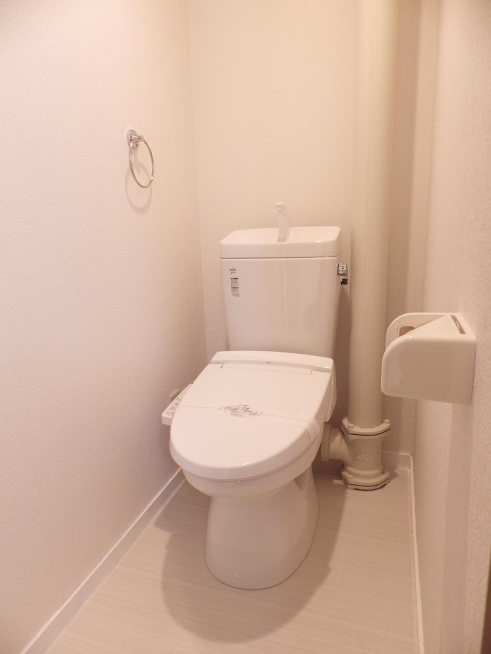 Toilet. Toilet with a cleaning toilet seat