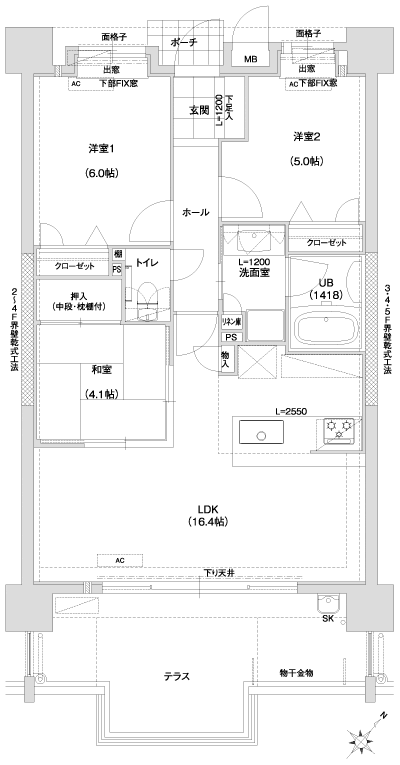 Floor: 3LDK, occupied area: 68.34 sq m, Price: 1980 yen ~ 20,200,000 yen