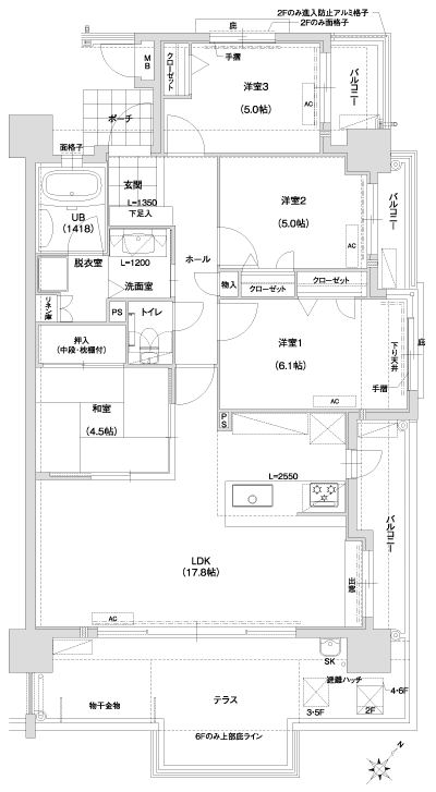 Floor: 4LDK, occupied area: 83.64 sq m, Price: 26,300,000 yen ~ 28.8 million yen