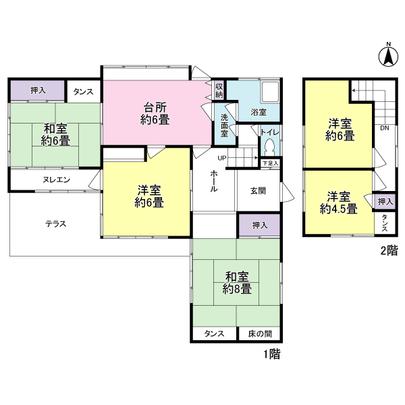 Floor plan. Conventional method of construction wooden house