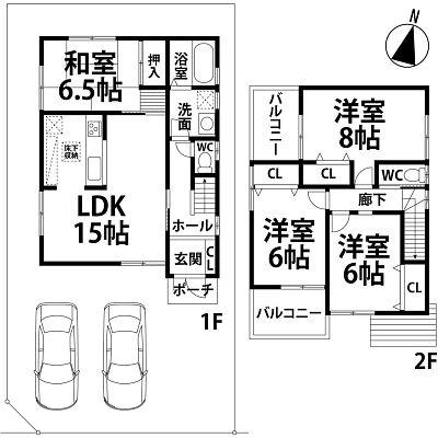 Floor plan. 32,800,000 yen, 4LDK, Land area 126.98 sq m , Building area 94.77 sq m floor plan