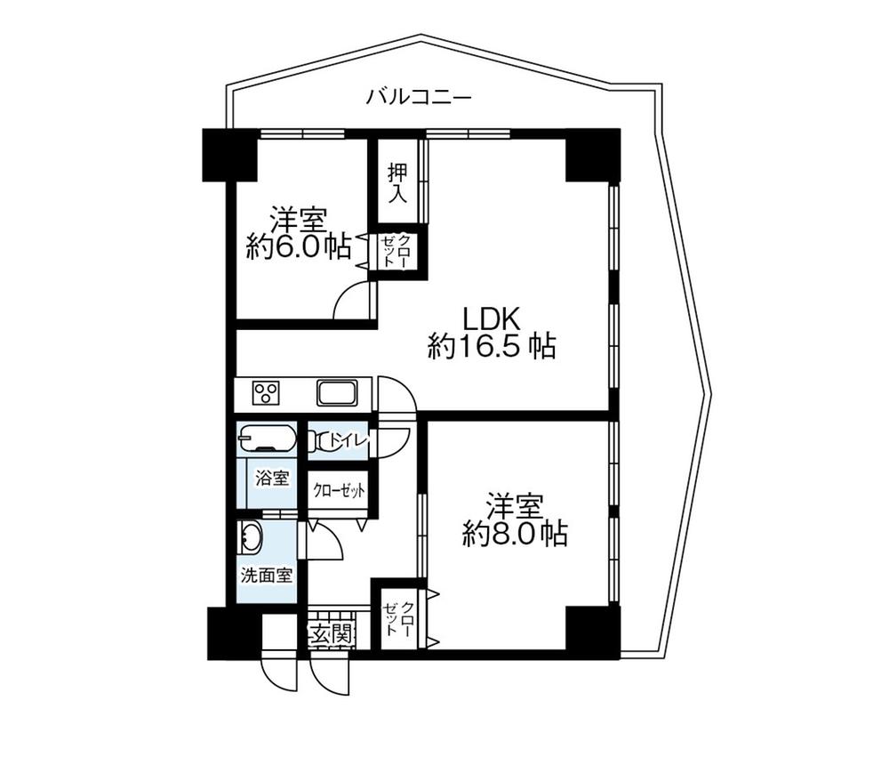 Floor plan. 2LDK, Price 10.8 million yen, Occupied area 73.44 sq m , Balcony area 24.48 sq m   ☆ Floor plan ☆