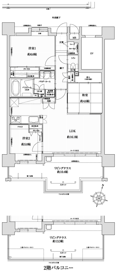 Floor: 3LDK, occupied area: 73.17 sq m, Price: 23,840,000 yen ~ 25,888,000 yen