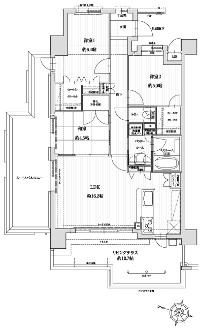 Floor: 3LDK, occupied area: 77.27 sq m, Price: 28,548,000 yen