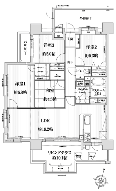Floor: 4LDK, occupied area: 88.05 sq m, Price: 33,971,000 yen