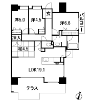 Floor: 4LDK, occupied area: 87.32 sq m, Price: 34,177,000 yen