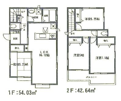 Floor plan. 24,800,000 yen, 4LDK, Land area 150 sq m , Building area 96.67 sq m Floor