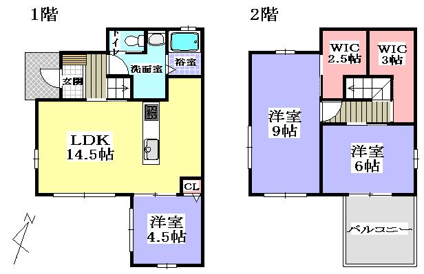 Floor plan. 29,900,000 yen, 3LDK + 2S (storeroom), Land area 108.47 sq m , Building area 81.97 sq m