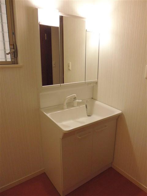Wash basin, toilet. Washbasin with shower