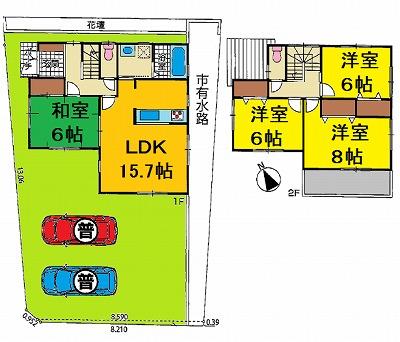 Floor plan. 29,800,000 yen, 4LDK, Land area 160 sq m , Building area 97.6 sq m