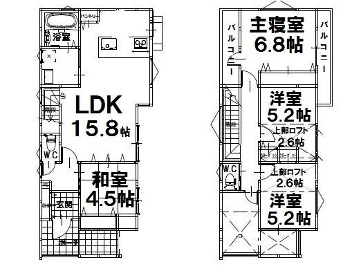 Floor plan. 29,390,000 yen, 4LDK, Land area 114 sq m , Building area 90.88 sq m