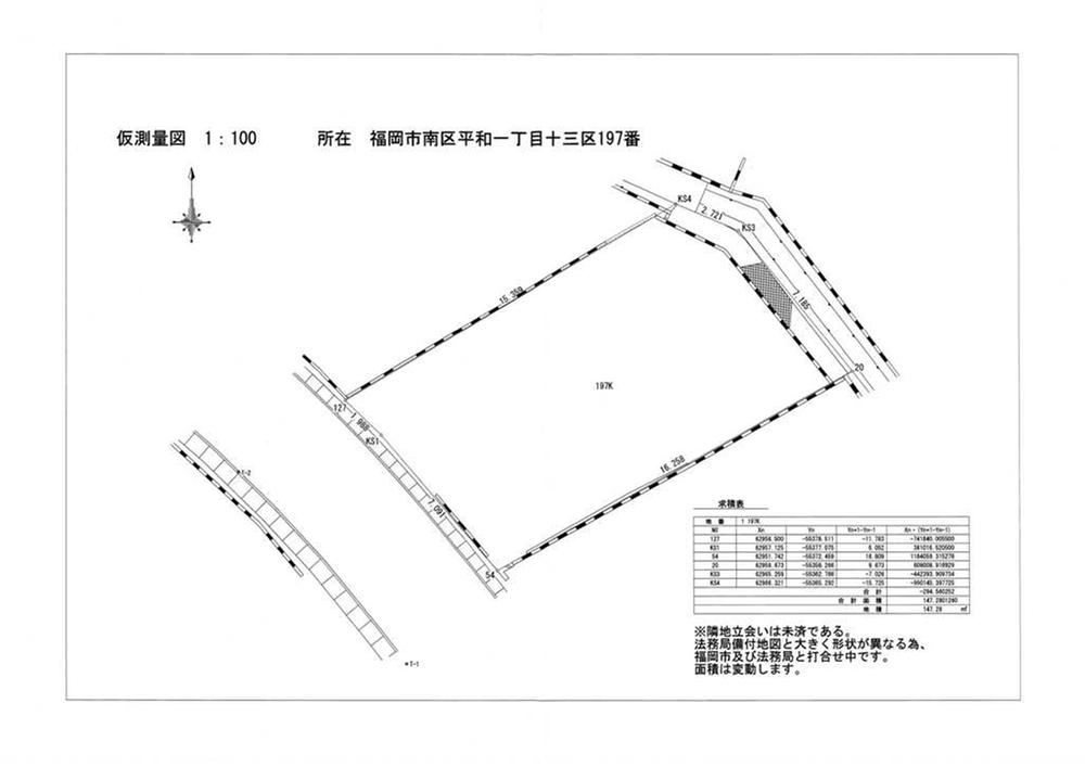 Compartment figure. Land price 22 million yen, Land area 144.23 sq m