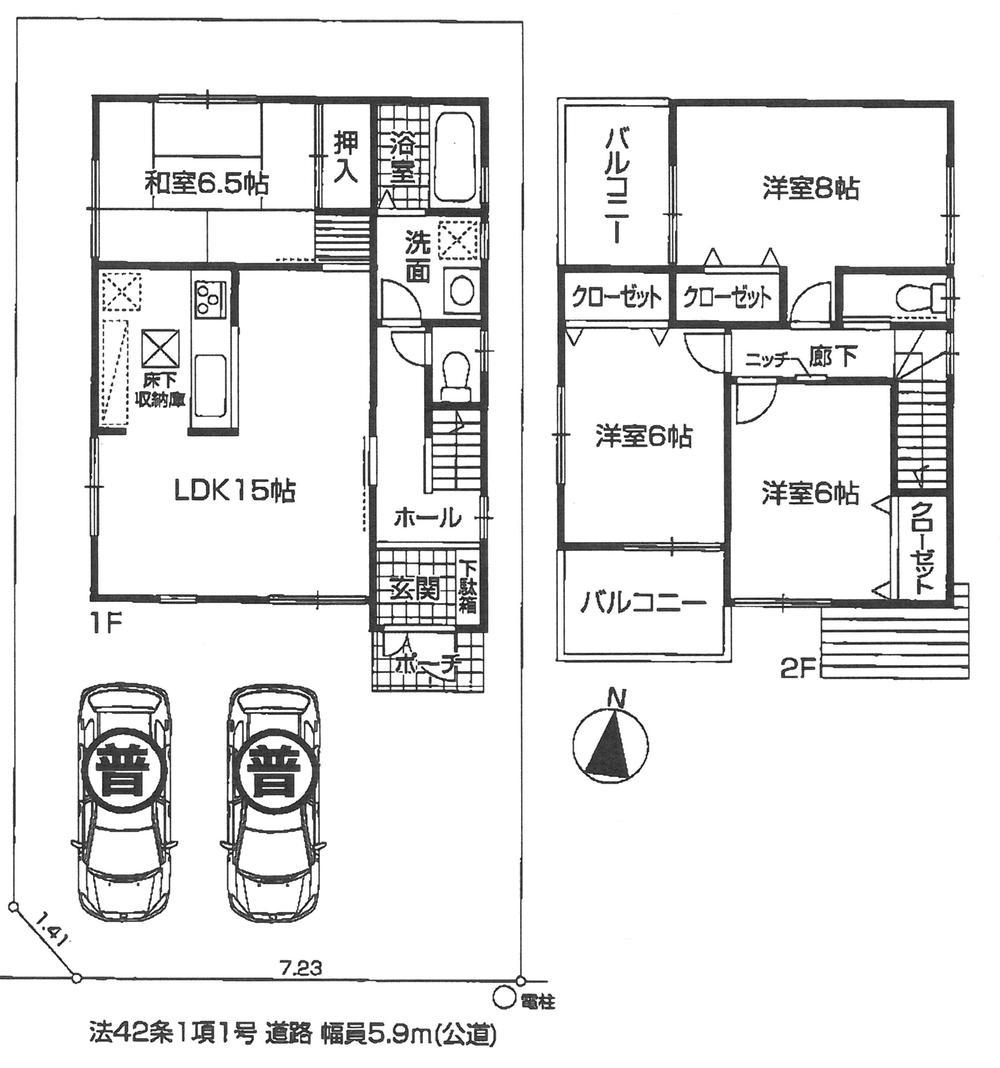 Floor plan. 32,800,000 yen, 4LDK, Land area 126.98 sq m , Building area 94.77 sq m floor plan