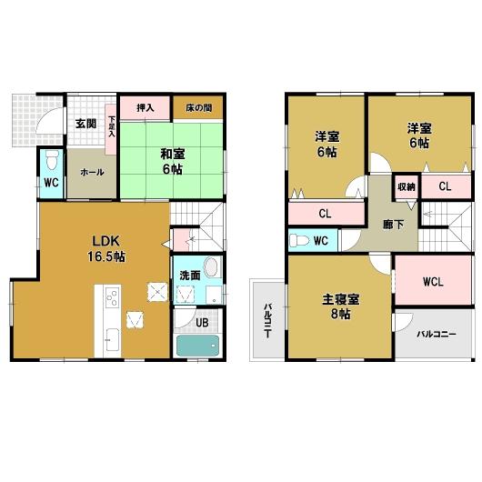 Floor plan. (D), Price 27,900,000 yen, 4LDK, Land area 156.61 sq m , Building area 111.78 sq m