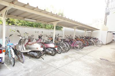 Parking lot. Bicycle parking ・ Bike shelter